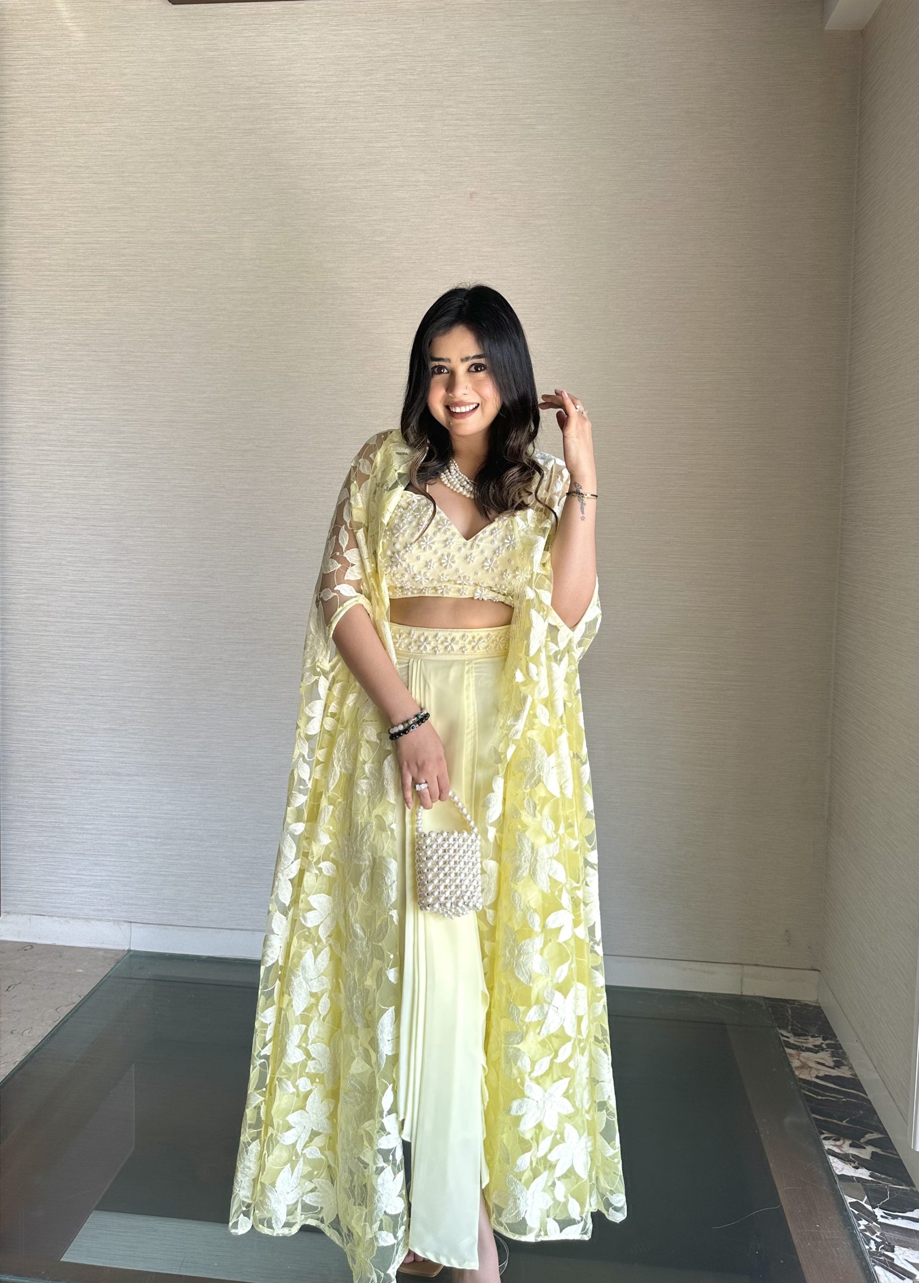 Yellow Pearl Three Piece Set