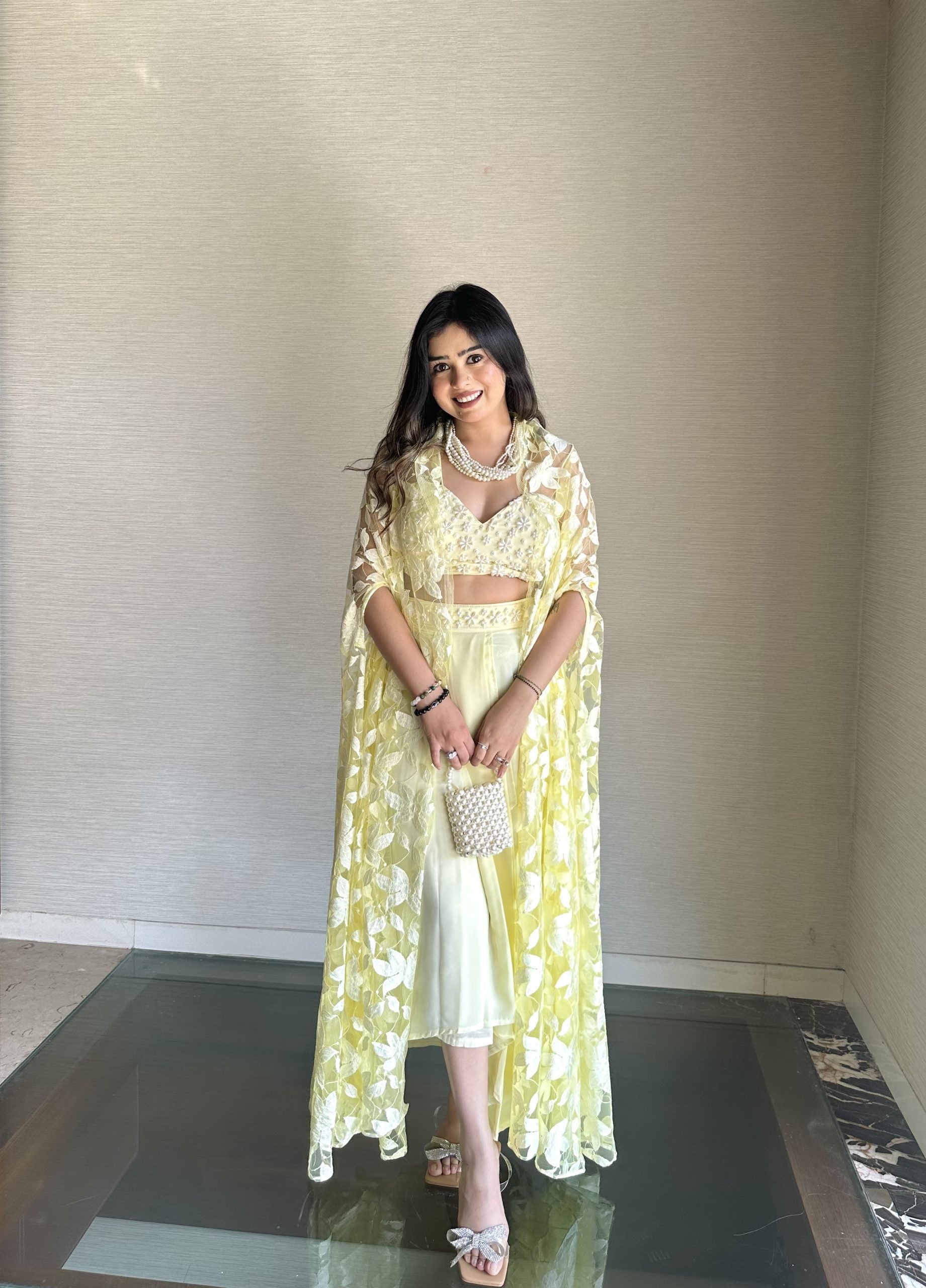 Yellow Pearl Three Piece Set