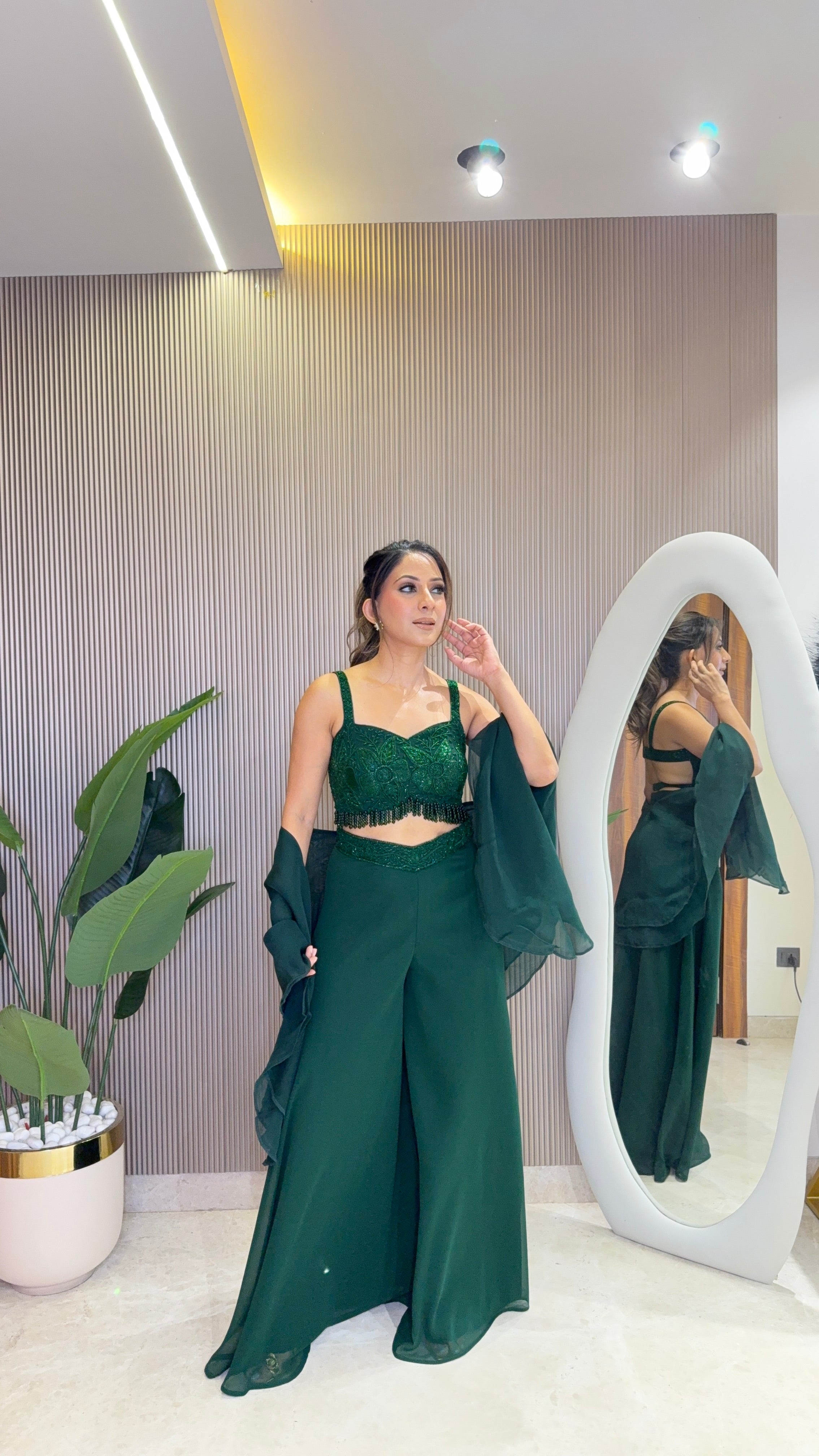 Green Backless Set