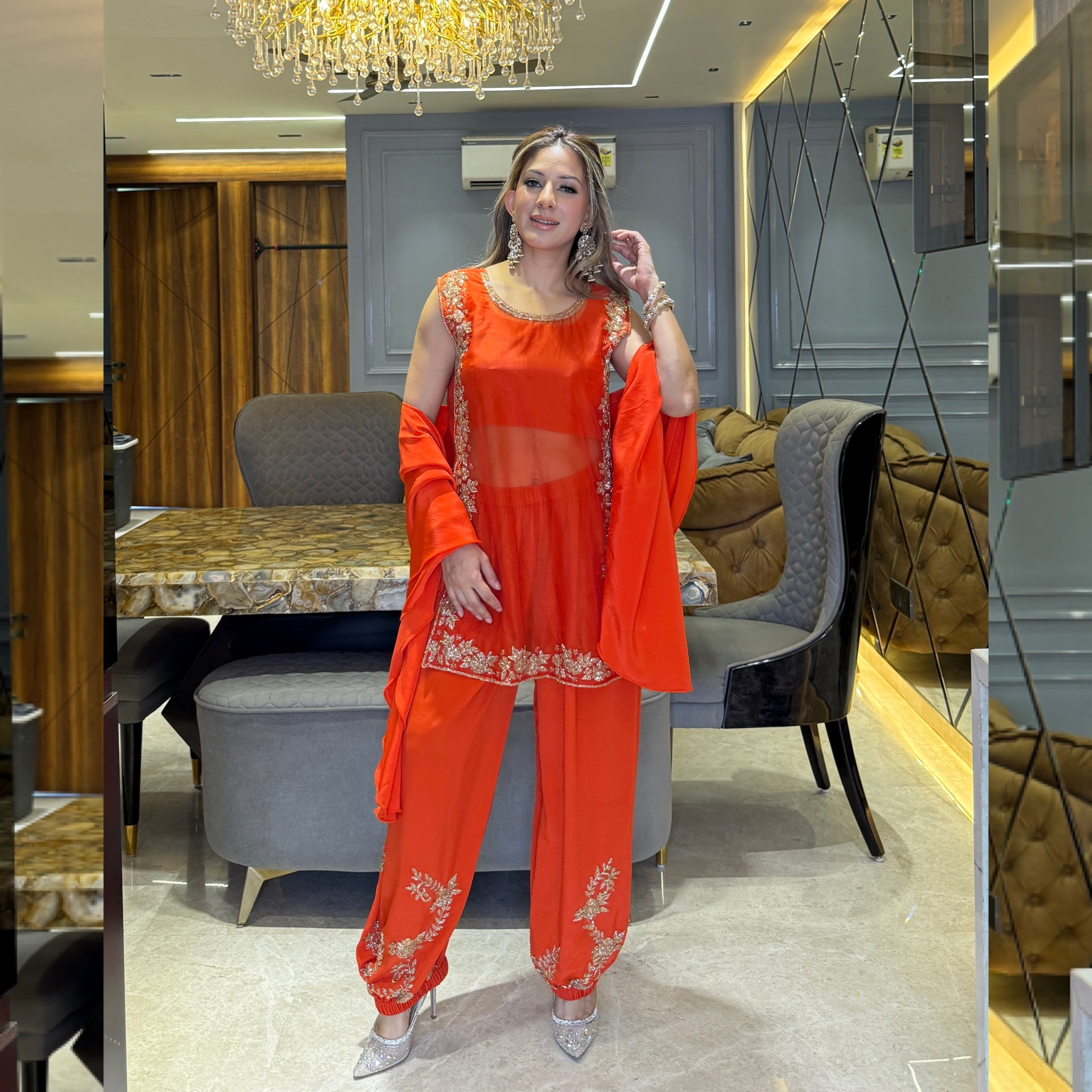 Orange 4 Piece Set