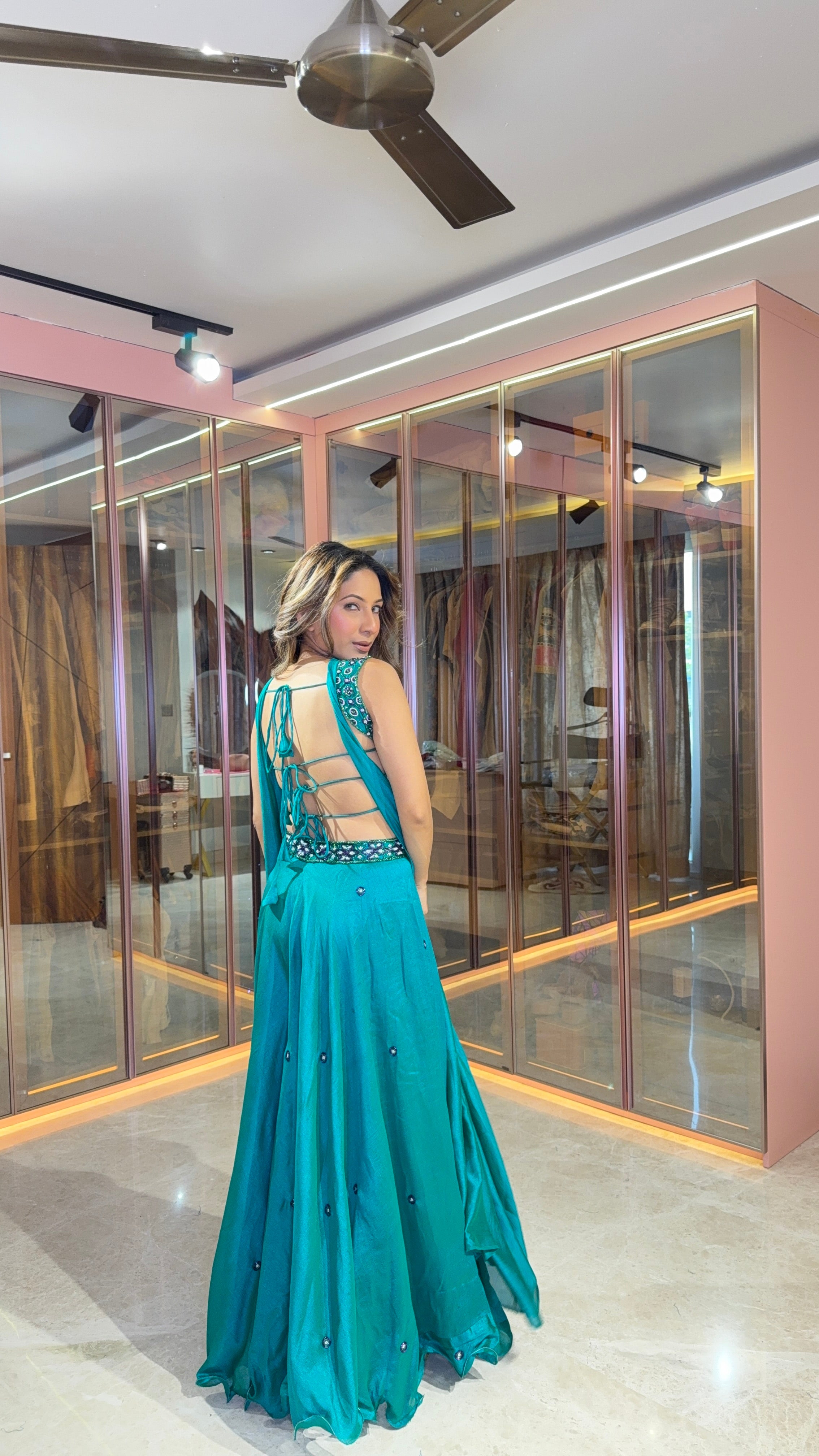 Backless Sharara Set