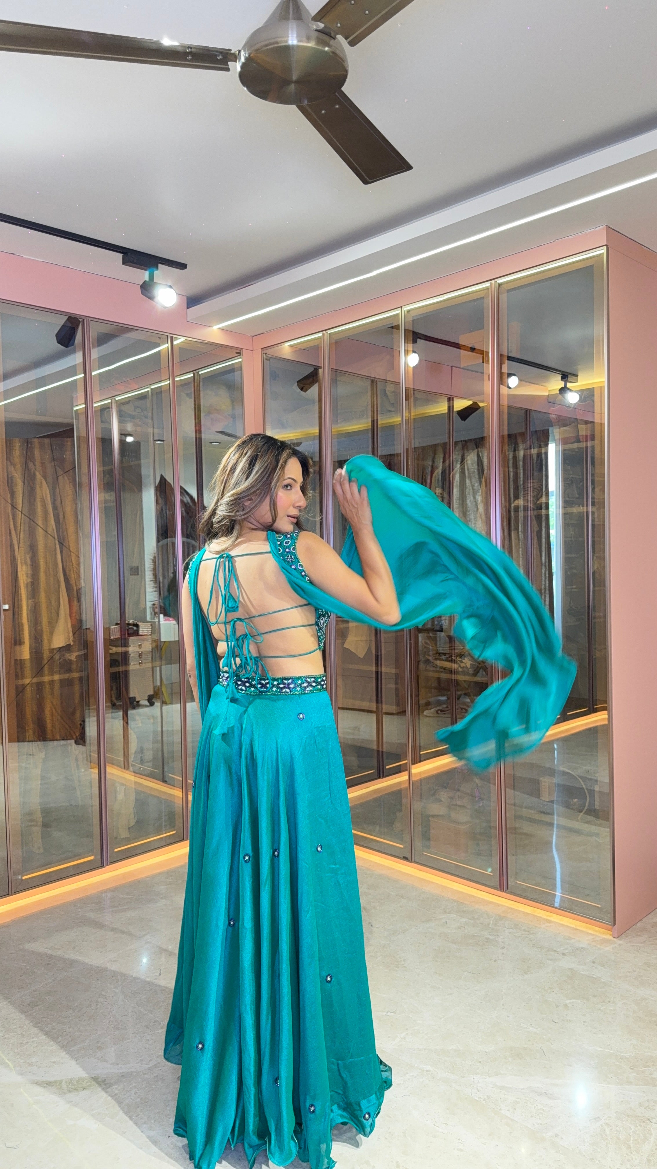 Backless Sharara Set