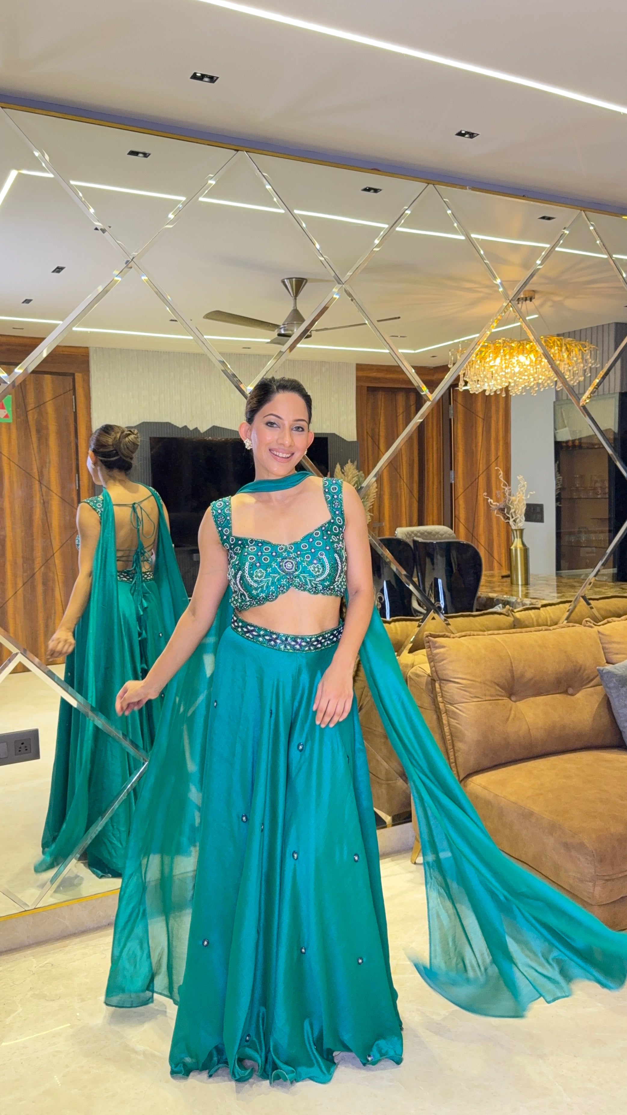 Backless Sharara Set