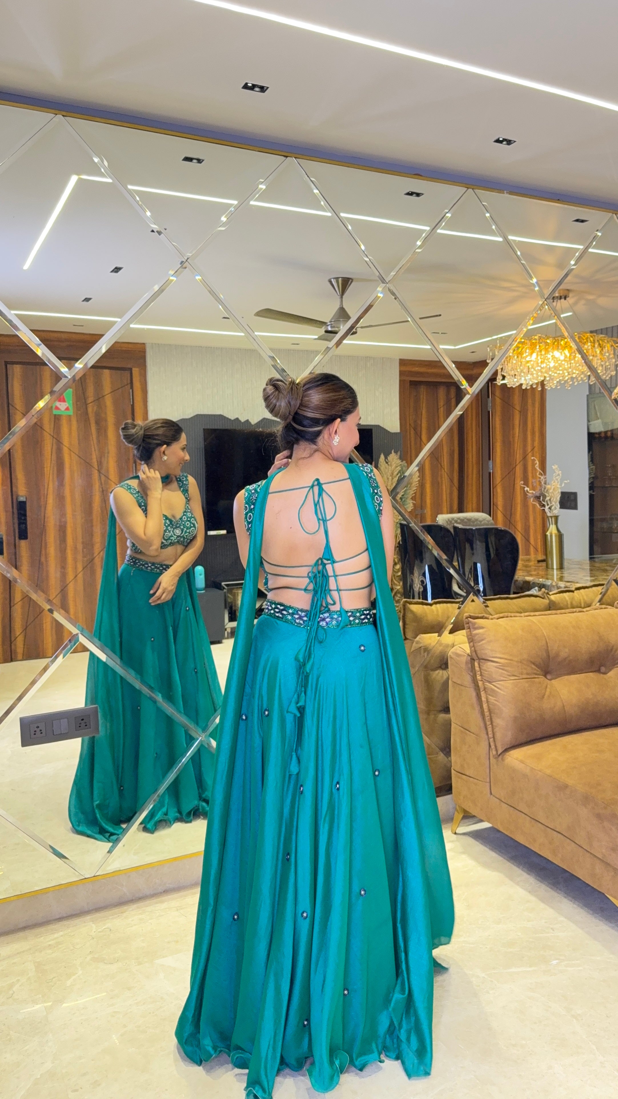 Backless Sharara Set