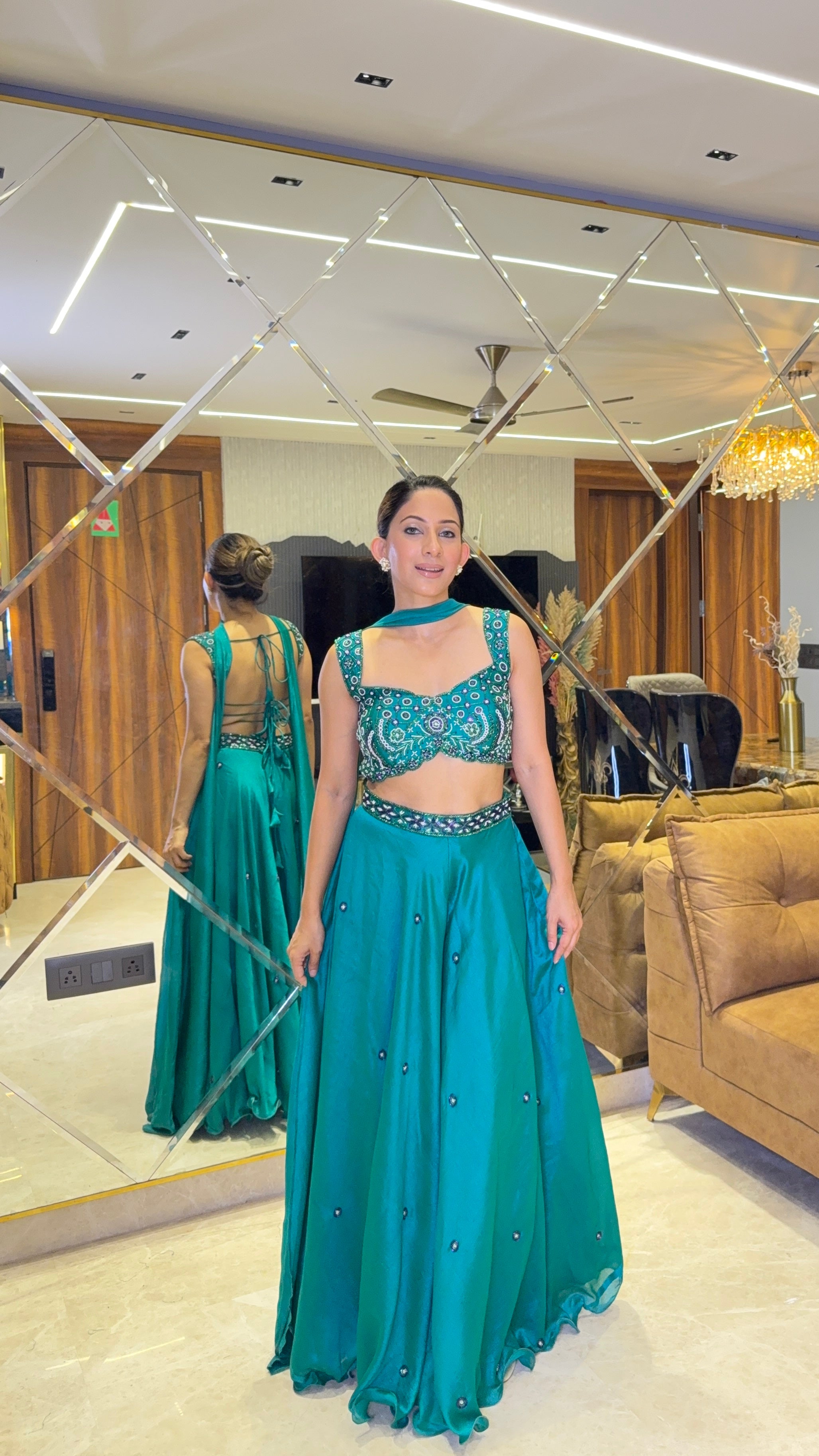 Backless Sharara Set