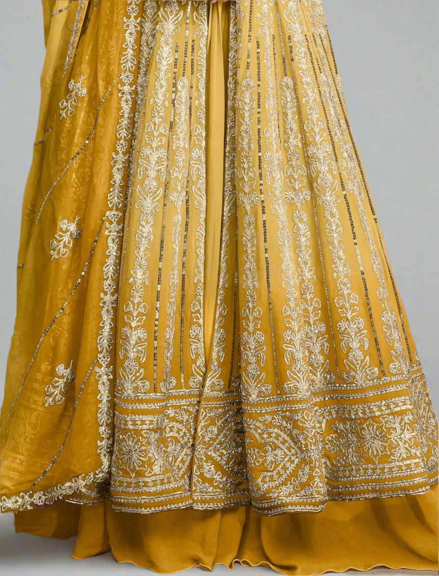 Yellow Anarkali