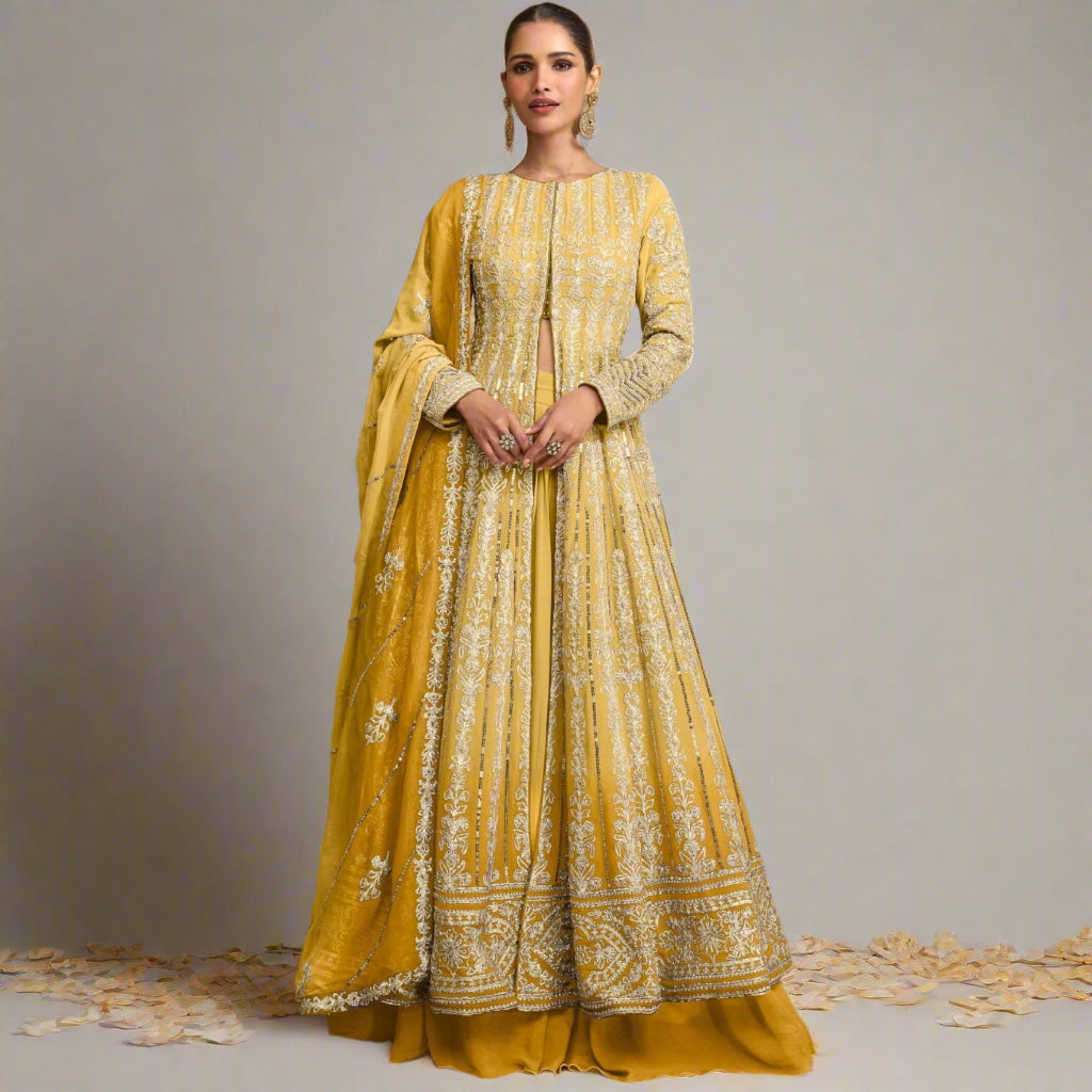 Yellow Anarkali