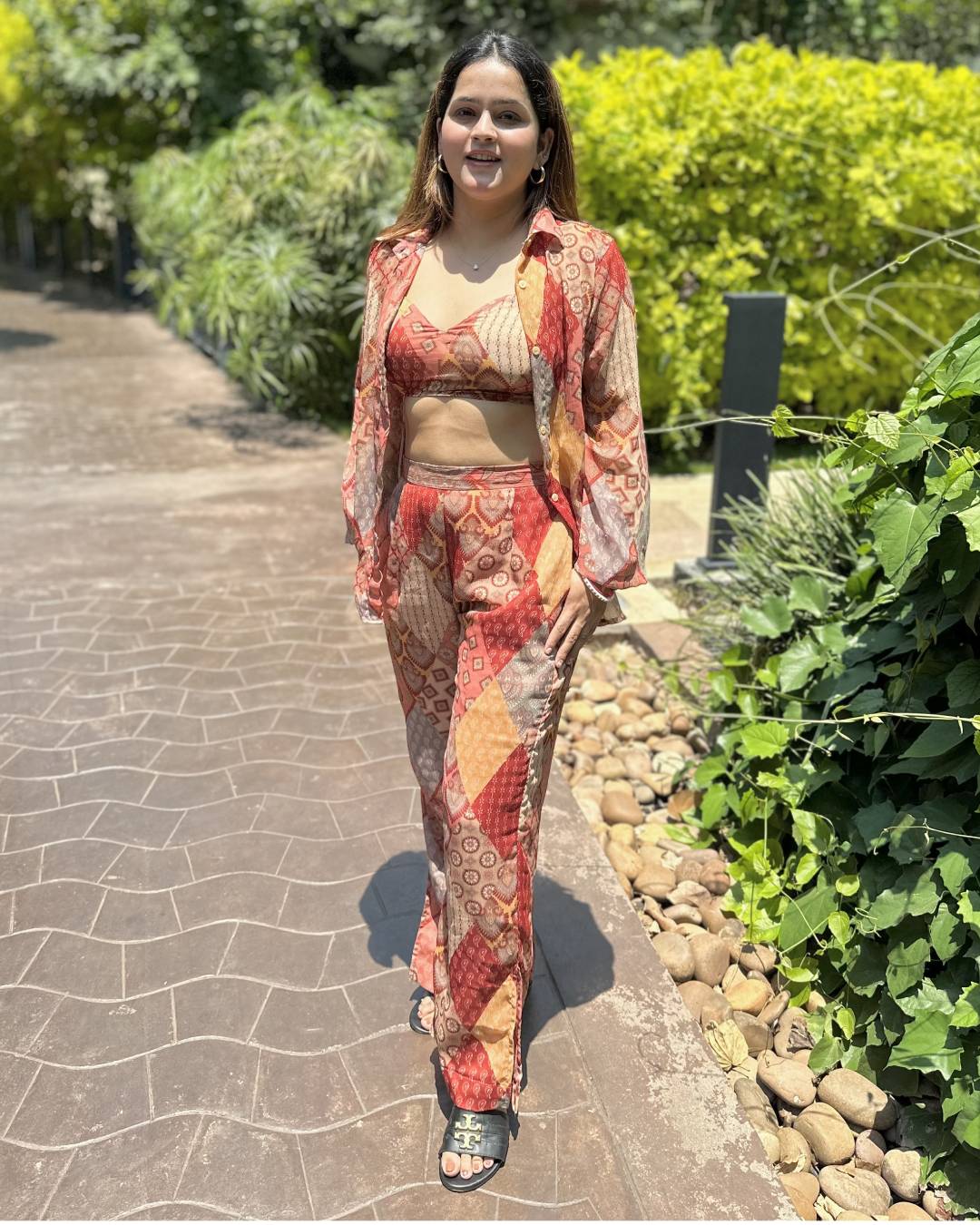 Abstract print Sundress